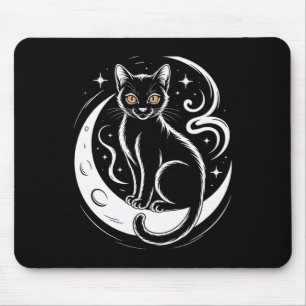 Relaxed Cat Lotus Flower Yoga Meditation Tee _1 Mouse Mat