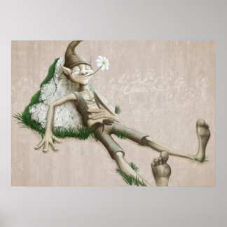 Relaxed elf poster