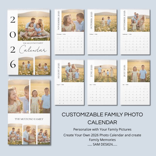 Relaxed Family Moments 2026 Photo Calendar (Creator Uploaded)