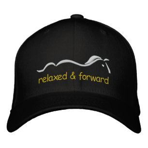 Relaxed & Forward, horse logo ball cap