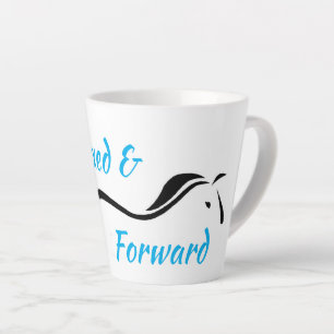 Relaxed & Forward Latte Mug by Anna Blake.