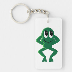 RELAXED FROG KEY RING