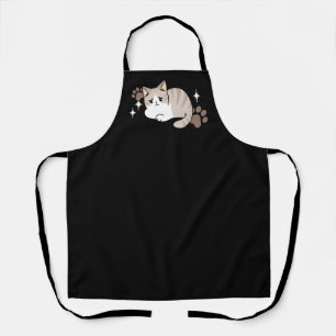 Relaxed & Lazy Vibes for Cat Lovers Design Apron