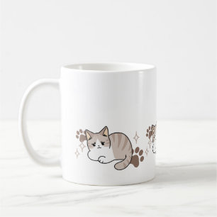 Relaxed & Lazy Vibes for Cat Lovers Design Coffee Mug