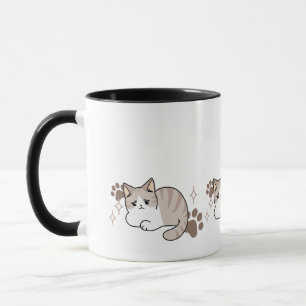 Relaxed & Lazy Vibes for Cat Lovers Design Mug