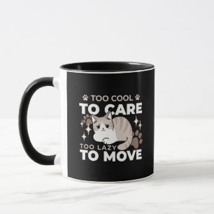 Relaxed & Lazy Vibes for Cat Lovers Design Mug