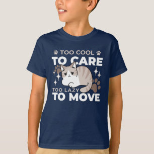Relaxed & Lazy Vibes for Cat Lovers Design T-Shirt