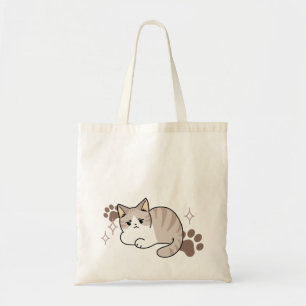Relaxed & Lazy Vibes for Cat Lovers Design Tote Bag