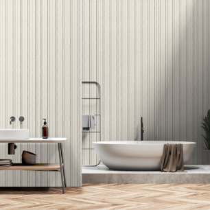 Relaxed Neutral Painterly Stripe Pattern Wallpaper