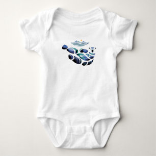 Relaxed Polar Bear Baby Bodysuit