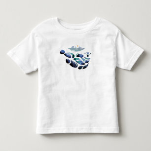 Relaxed Polar Bear Toddler T-Shirt