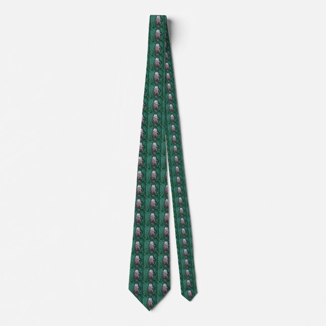 Relaxed River Otter Painting Tie (Front)