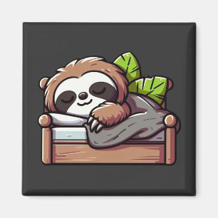 Relaxed Sloth - Comfy Cosy Nap Time Magnet