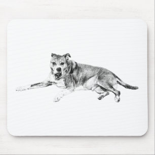 Relaxed Smile, Lively Friend Mouse Mat