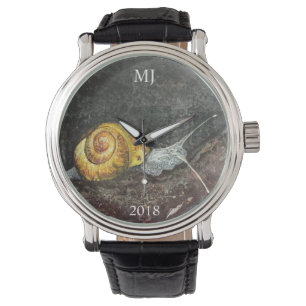Relaxed Snail Design Men's Watch