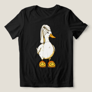 Relaxed Spa Duck Women’s Minimalist T‑Shirt Tri-Blend Shirt