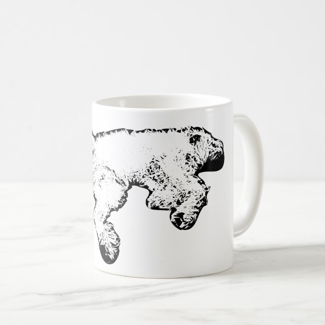 Relaxed Spinone Ink Art Coffee Mug (Front Right)