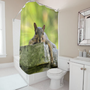 Relaxed Squirrel Shower Curtain