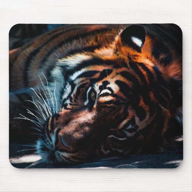 Relaxed tiger mouse mat (Front)