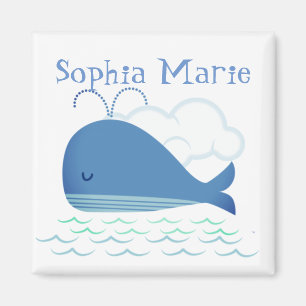 Relaxed Whale  Magnet