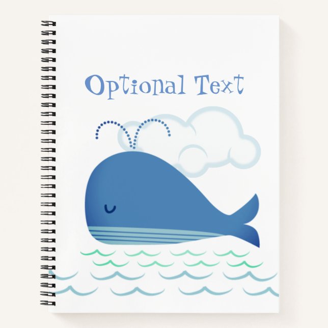 Relaxed Whale  Notebook (Front)