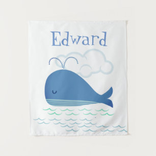 Relaxed Whale Tapestry