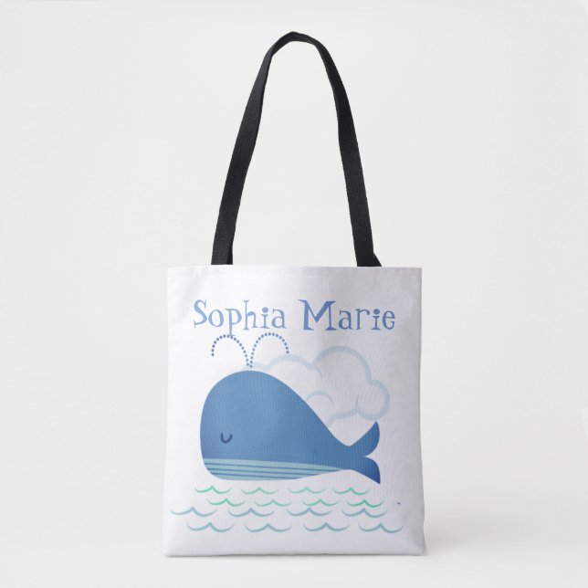 Relaxed Whale  Tote Bag (Front)