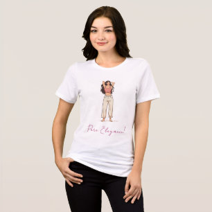 Relaxed Woman in Loungewear Tri-Blend Shirt