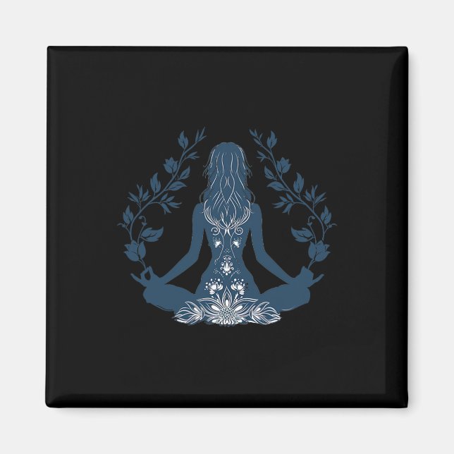Relaxed Yoga Pose  Magnet (Front)