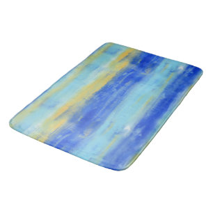 Relaxing Beach Aqua Turquiose Nautical  Bath Mat