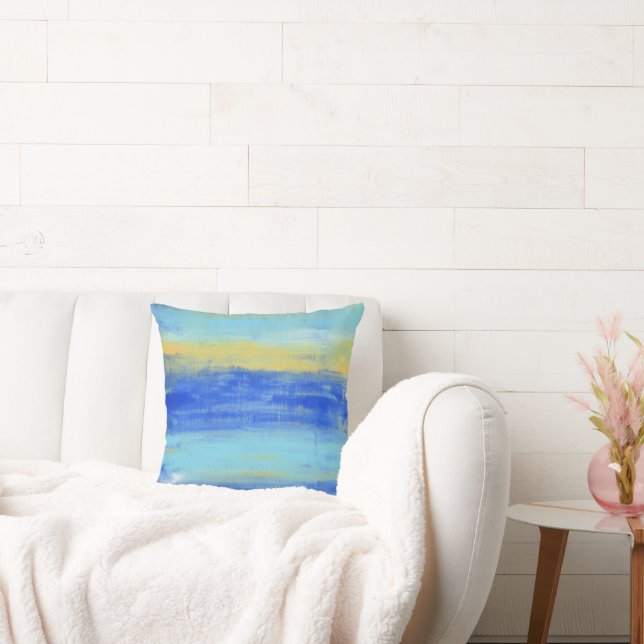 Relaxing Beach Aqua Turquiose Nautical  Cushion (Couch)