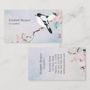 Relaxing Birds ~ Business Cards Asian Nature
