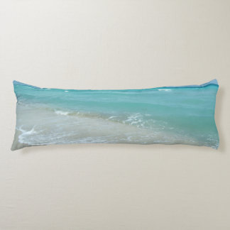 Relaxing Blue Beach Ocean Landscape Nature Scene Body Cushion