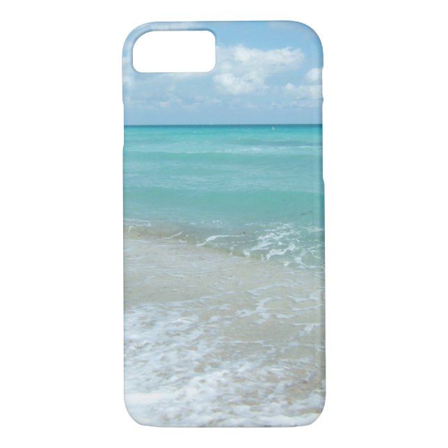 Relaxing Blue Beach Ocean Landscape Nature Scene Case-Mate iPhone Case (Back)