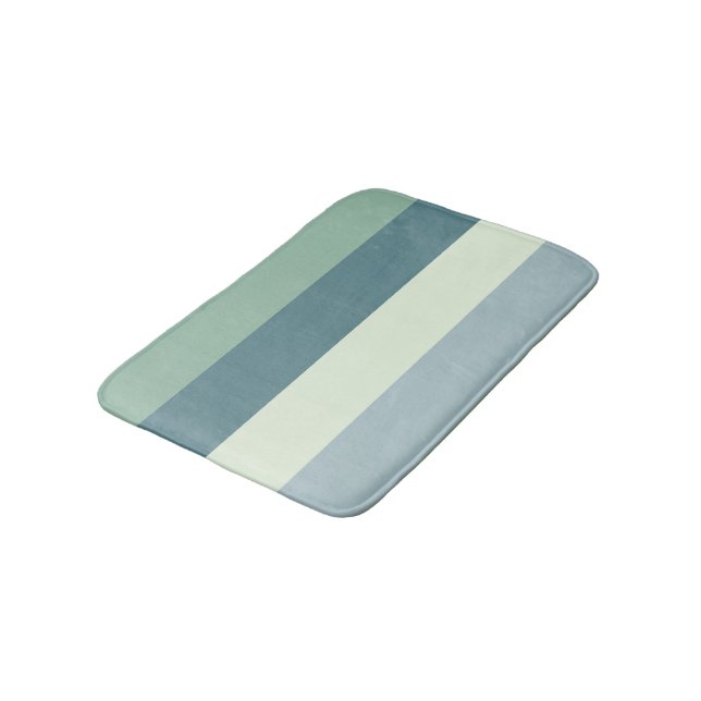 Relaxing Colours Stripes Bath Mat (Angled)