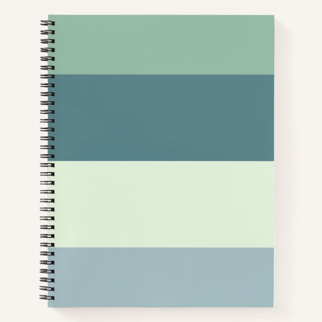 Relaxing Colours Stripes Notebook (Front)