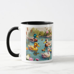 "Relaxing Duck Pond View" Mug