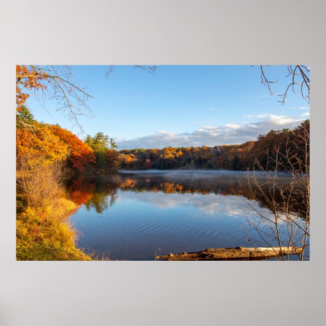 Relaxing fall scene at Haviland Cove Beach Poster (Front)