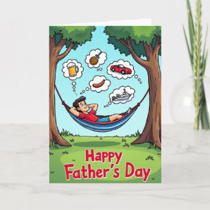 Relaxing Fathers Day Hammock Card