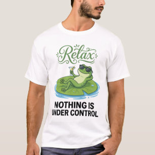 Relaxing Frog on Lily Pad T-Shirt