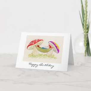 Relaxing Gnome Birthday Card