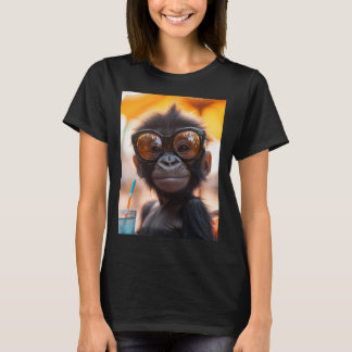 Relaxing gorilla on the beach T-Shirt