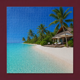Relaxing Island Beach Jigsaw Puzzle