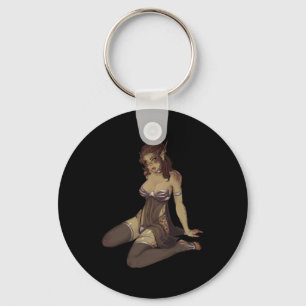 Relaxing Lae'zel Sticker Key Ring