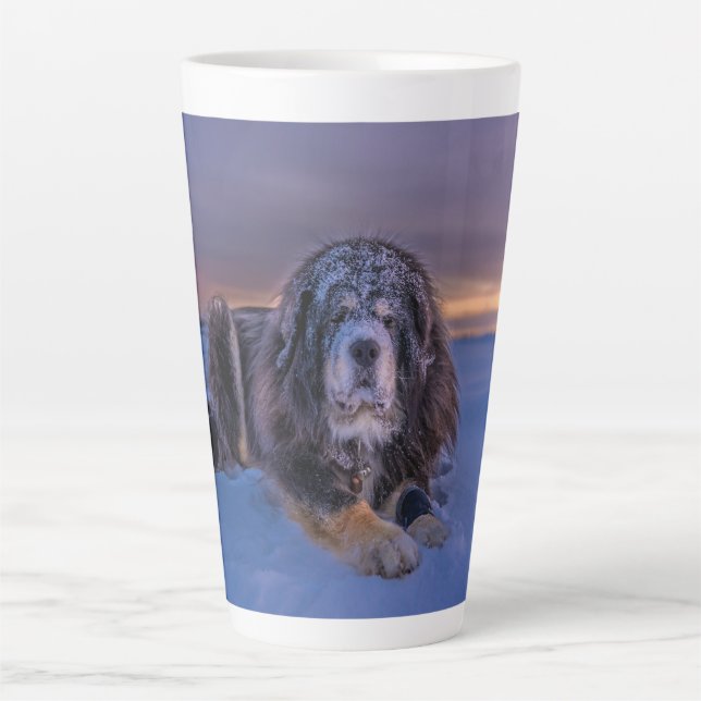 Relaxing on Ice Latte Mug (Front)