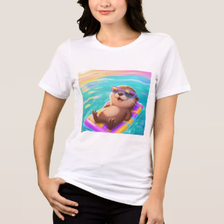 Relaxing Otter T-shirt Tri-Blend Shirt