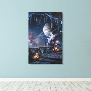 Relaxing Planet Space canvas Print