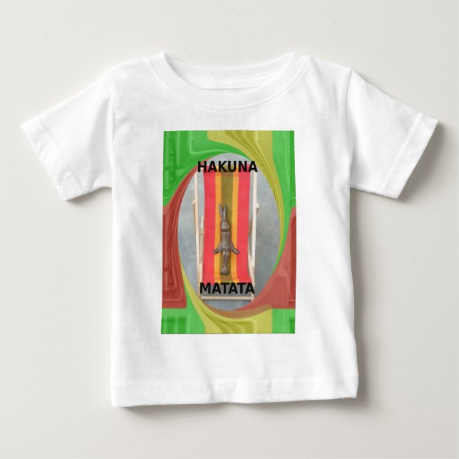 Relaxing Rabbit Vector Artwork Print Design Baby T-Shirt (Front)