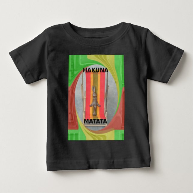 Relaxing Rabbit Vector Artwork Print Design Baby T-Shirt (Front)