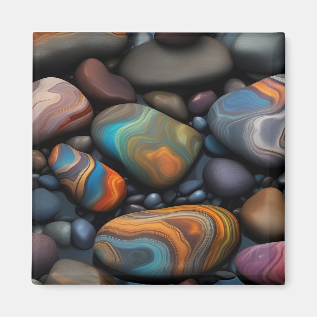 Relaxing rocks magnet (Front)